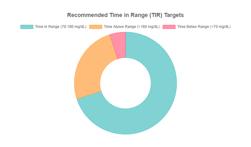 Recommended time in range (TIR) targets